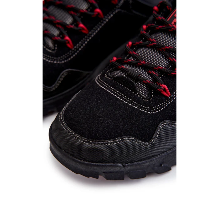 Pánské nízké trekingové boty Memory Foam Big Star KK174126 Černe Pánské nízké trekingové boty Memory Foam Big Star KK174126 Černe