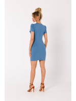 Mini šaty s předním  modré model 18383267 - Moe