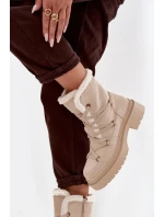 Dámské sněhule s kožíškem Irmara – béžové Dámské sněhule s kožíškem Irmara – béžové