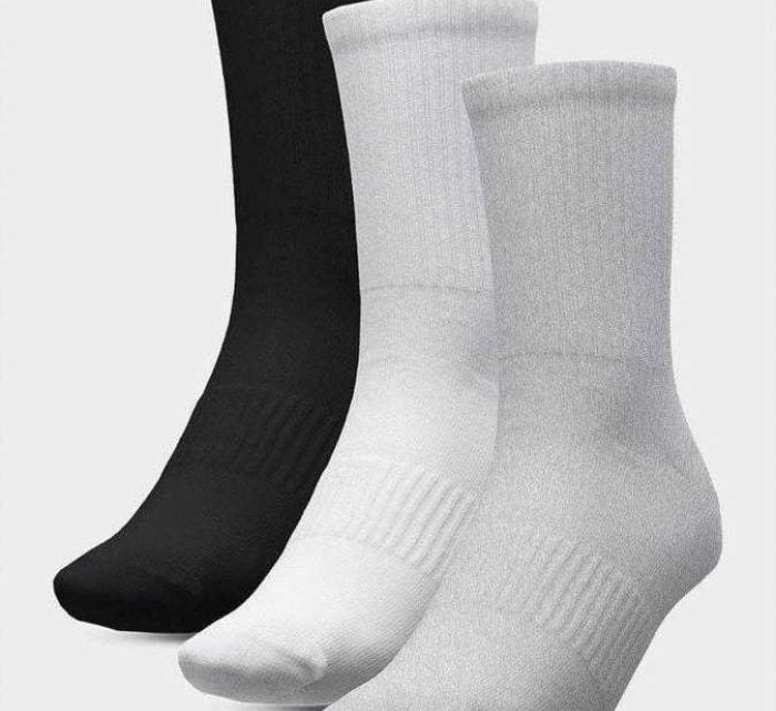 Pánské ponožky 4F H4L22-SOM303 šedé_bílé_černé