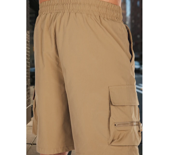 Pánské látkové bojové šortky khaki Dstreet model 21988589 - FashionStreet