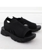 Dámské vestavěné černé sandály Potocki TO90302