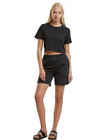 NM 006 dámský crop top black model 22443173 - New Morning Studios NM 006 dámský crop top black model 22443173 - New Morning Studios