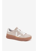 Dámské tenisky z přírodního semiše na platformě Vinceza Béžové Dámské tenisky z přírodního semiše na platformě Vinceza Béžové