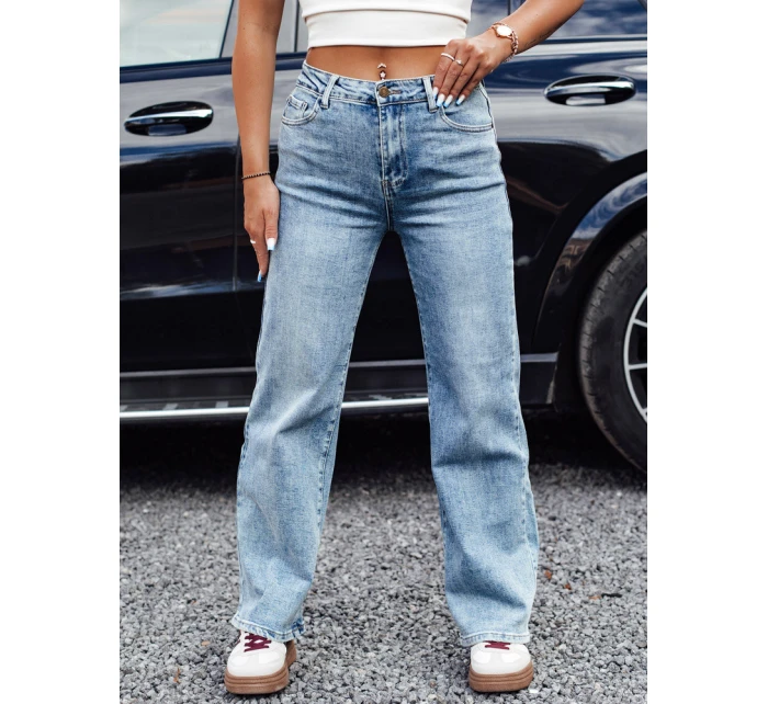 Dámské džínové kalhoty JEANFLOW baggy light blue FashionStreet UY2227