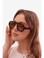 Dámské sluneční brýle s UV filtrem Černo-hnědé