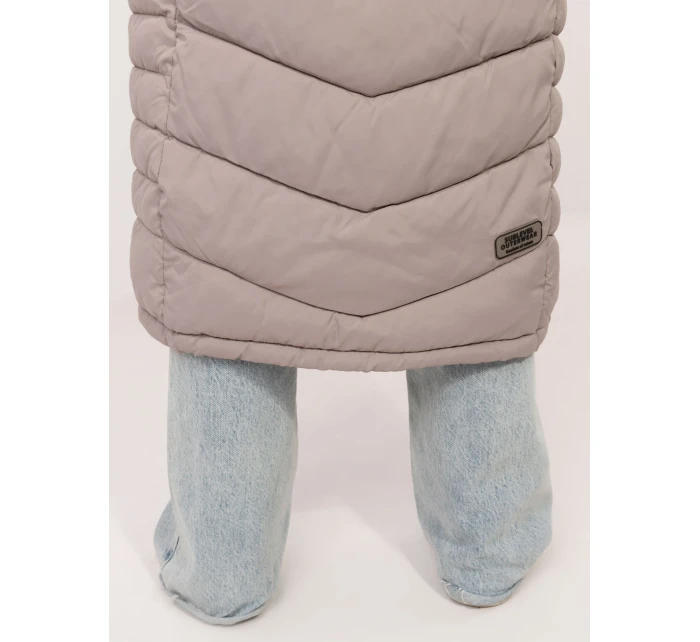 Płaszcz model 20692216 ciemny bezowy - FPrice