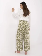 Kalhoty D73771M62237H olivově zelené