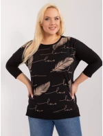 Bluzka RV BZ model 19658546 czarny - FPrice Bluzka RV BZ model 19658546 czarny - FPrice