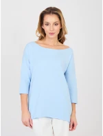 Bluzka RV BZ model 22013750 jasny niebieski - FPrice Bluzka RV BZ model 22013750 jasny niebieski - FPrice