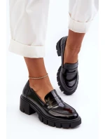 Dámské mokasíny s masivními podpatky Big Star Černá Dámské mokasíny s masivními podpatky Big Star Černá