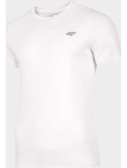Pánské bavlněné tričko 4F TSM300 Bílé