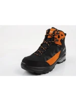 pánská trekingová sportovní obuv model 21917868 Goretex kožená černá oranžová - Aku