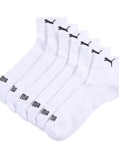 Ponožky Puma Cushioned Quarter, balení po 3 kusech, bílé, 938581 02