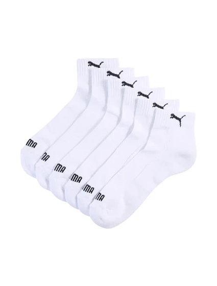 Ponožky Puma Cushioned Quarter, balení po 3 kusech, bílé, 938581 02 Ponožky Puma Cushioned Quarter, balení po 3 kusech, bílé, 938581 02