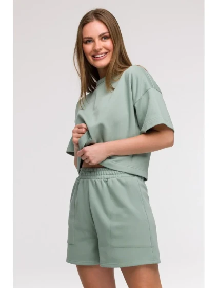 model 21047240 Šortky s kapsami mátové - BeWear