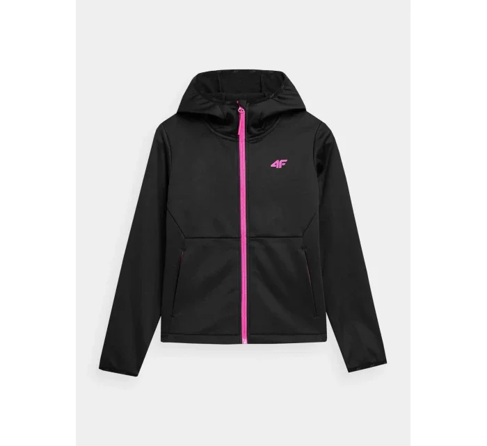 Dívčí softshell 4FJSS23TSOFF042 černá - 4F