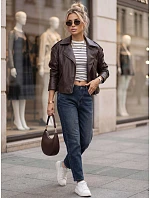Dámské džíny Mom Fit s vysokým pasem, tmavě modré, FashionStreet UY3103 Dámské džíny Mom Fit s vysokým pasem, tmavě modré, FashionStreet UY3103