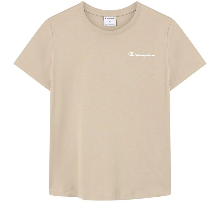 Dámské tričko s krátkým rukávem béžové model 22119598 - CHAMPION