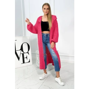 Svetr s mohérem ve stojatém límci fuchsie Svetr s mohérem ve stojatém límci fuchsie