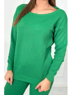 Svetr set mikina + kalhoty zelený