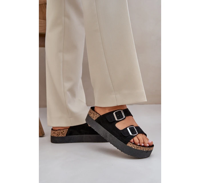 Dámské sandály na masivní platformě se černé model 21685371 - Boto Dámské sandály na masivní platformě se černé model 21685371 - Boto