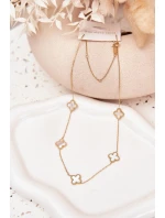 Nerezový řetízek Zlato-perlový Nerezový řetízek Zlato-perlový