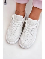 Dámské sportovní tenisky z eko kůže – bílé