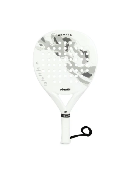 VIRTUFIT RAKETA PADEL HYBRID - BÍLO-ŠEDÁ