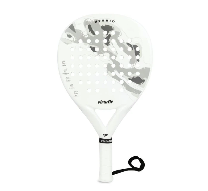 VIRTUFIT RAKETA PADEL HYBRID - BÍLO-ŠEDÁ