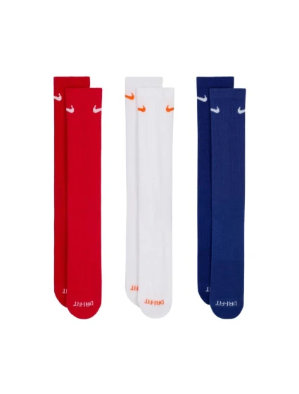 Ponožky Nike Everyday Plus Cushioned 3 páry červená, bílá, tmavě modrá SX6888 996 Ponožky Nike Everyday Plus Cushioned 3 páry červená, bílá, tmavě modrá SX6888 996