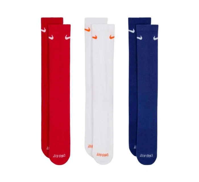 Ponožky Nike Everyday Plus Cushioned 3 páry červená, bílá, tmavě modrá SX6888 996 Ponožky Nike Everyday Plus Cushioned 3 páry červená, bílá, tmavě modrá SX6888 996
