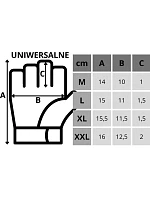 UNIVERZÁLNÍ FITNESS TRÉNINKOVÉ RUKAVICE R.M ENERO FIT