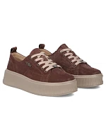 Kožené polobotky na platformě bílé model 22078985 - FILIPPO Kožené polobotky na platformě bílé model 22078985 - FILIPPO