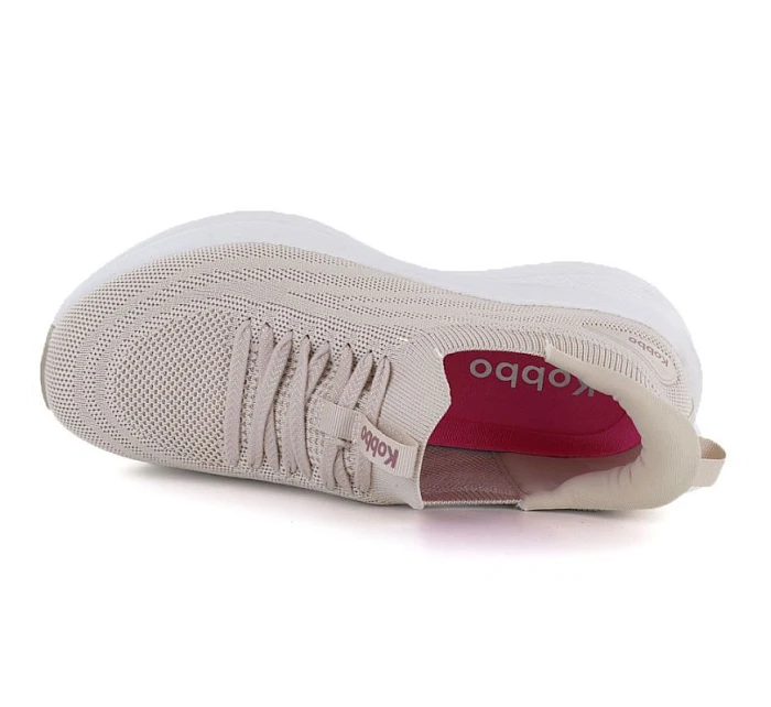 Dámská sportovní polobotka na platformě béžová Kobbo Vinceza 102421