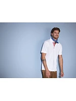 JN Pánské piqué polo v  stylu 02.0 white/red white model 22488663 - Daiber
