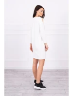 Šaty s potiskem Dream ecru Šaty s potiskem Dream ecru