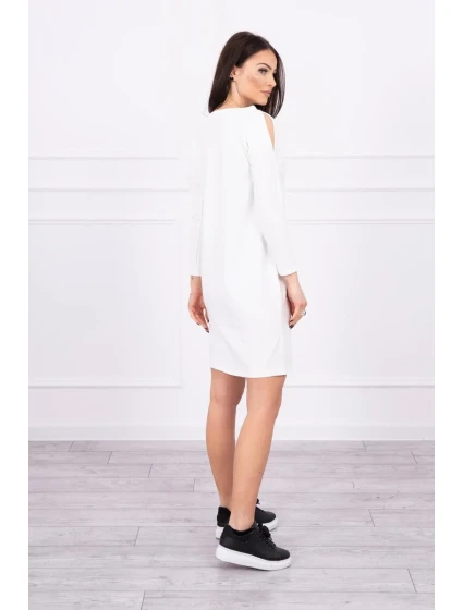 Šaty s potiskem Dream ecru Šaty s potiskem Dream ecru