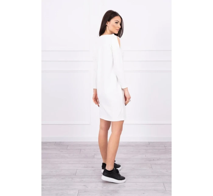 Šaty s potiskem Dream ecru Šaty s potiskem Dream ecru