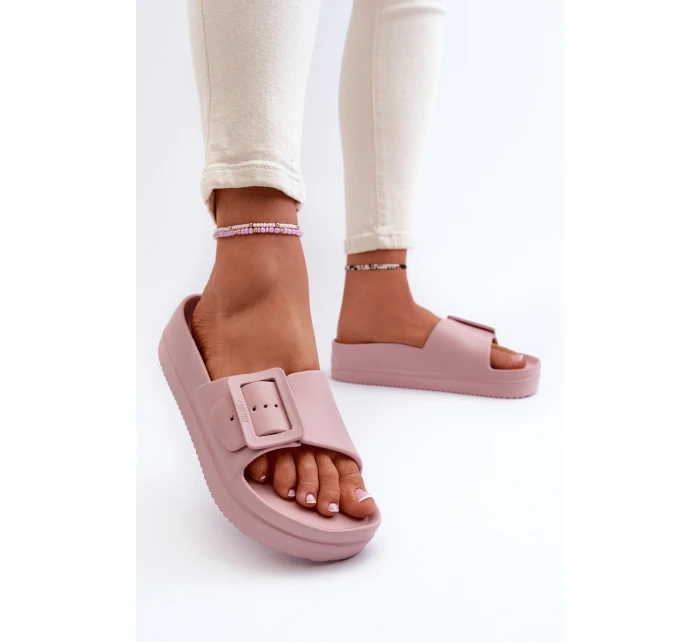 Dámské Pěnové Žabky Na Platformě S Big Star Růžové model 21654877 - Big Star Shoes