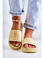 Dámské pantofle Big Star - žluté Dámské pantofle Big Star - žluté