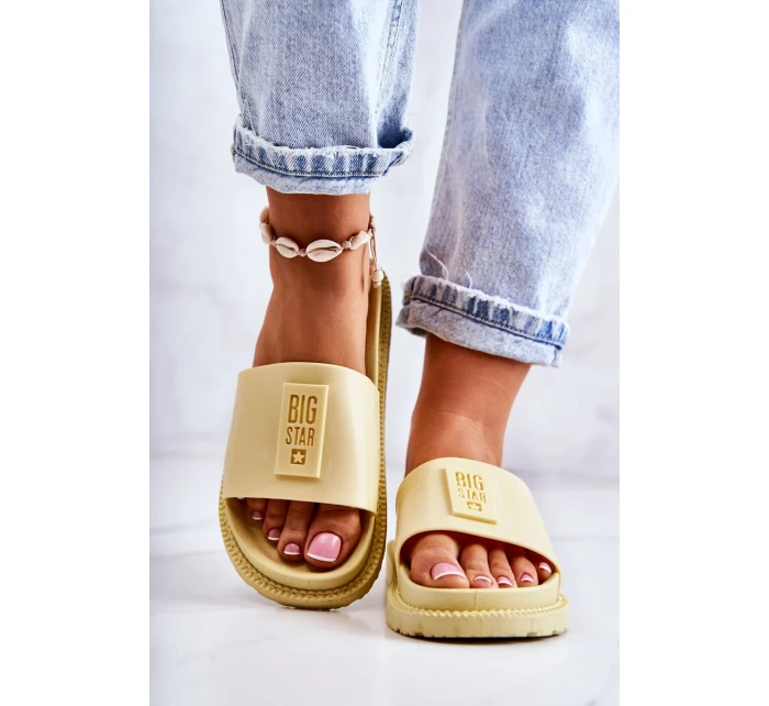 Dámské pantofle Big Star - žluté Dámské pantofle Big Star - žluté