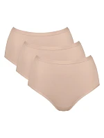 SLOGGI GO DAILY COTTON - Kalhotky s vysokým pasem (3 ks) — kartáčovaná organická bavlna Sloggi