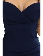 564-7 CALLIE Midi šaty s odhalenými rameny a výstřihem - ZELENÉ 564-7 CALLIE Midi šaty s odhalenými rameny a výstřihem - ZELENÉ