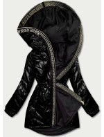 Černá dámská bunda s ozdobným prošíváním model 17556108 - S'WEST