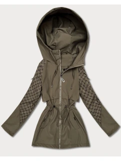 Damska kurtka z monogramem Goodlookin khaki (KK60412-2#)