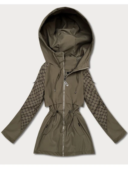 Damska kurtka z monogramem Goodlookin khaki (KK60412-2#)