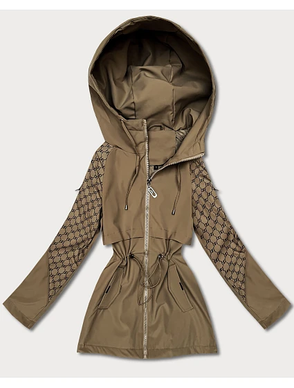 Dámská khaki bunda s monogramem Goodlookin (KK60412-2#)