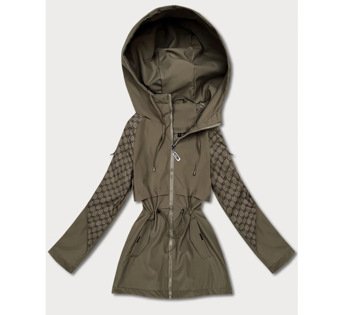 Damska kurtka z monogramem Goodlookin khaki (KK60412-2#)