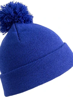 RC Dětská pletená čepice s bambulí 28. royal model 22424537 - Result Headwear